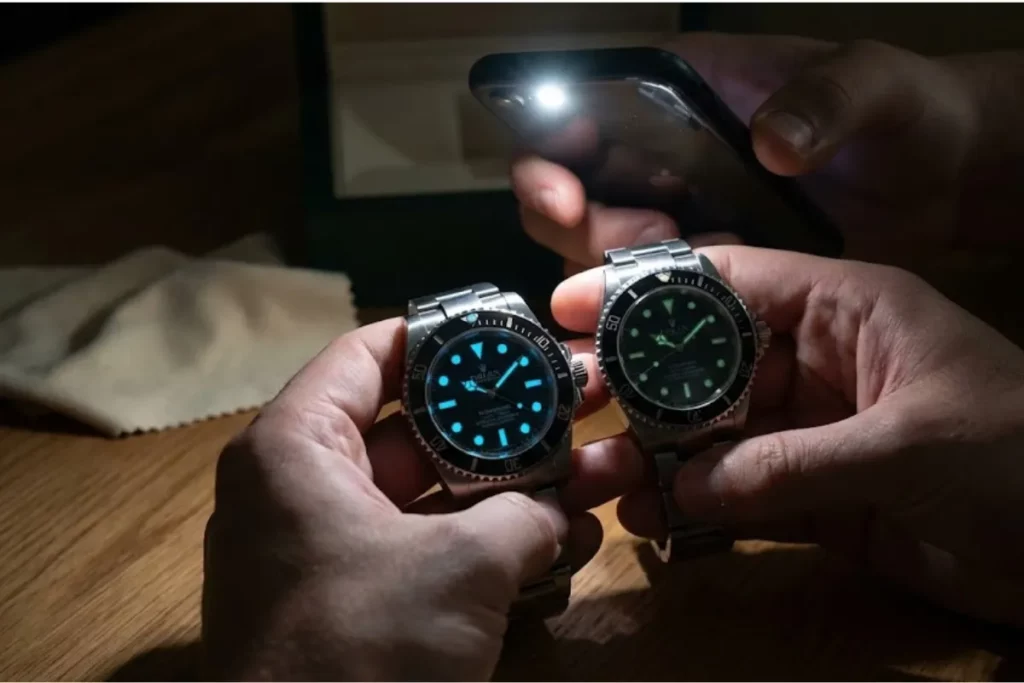 第五招:夜光材質:顏色與持久度都能比較