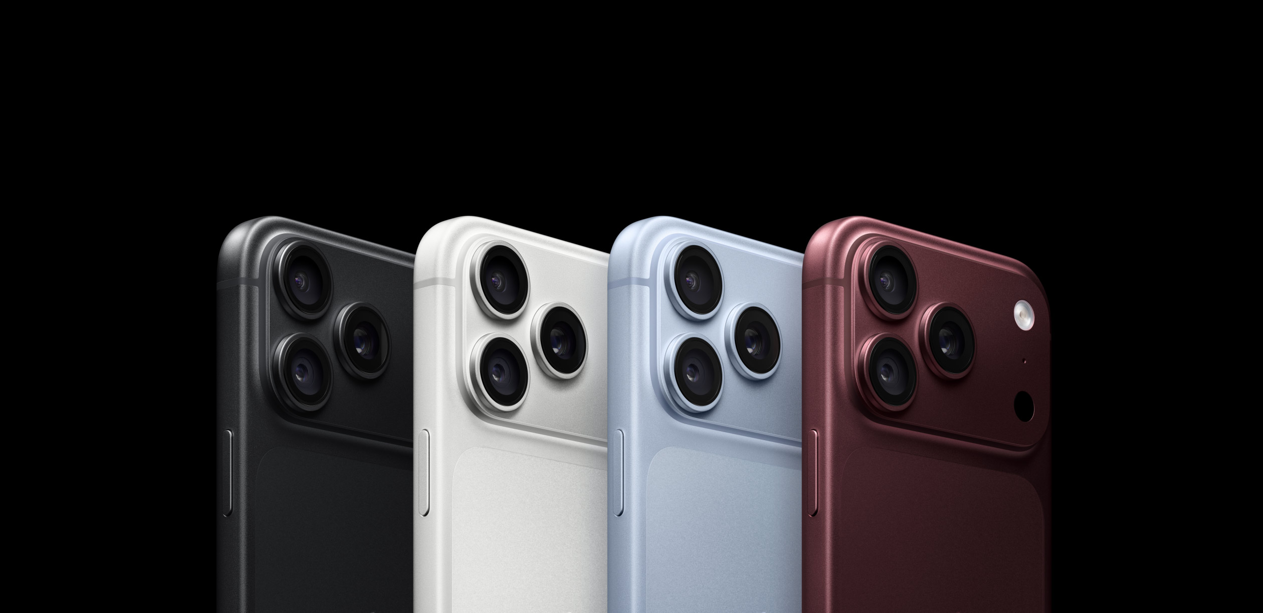 iPhone 18 Pro 四種顏色:黑色、銀色、淺藍色與深紅色